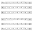 thumbnail image 1 of 6 Pcs 5M Eyelet Curtain Tape 40 Rings Accessories Sewing Silver Curtains Blinds New, 1 of 8