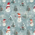 thumbnail image 6 of BANET  Christmas Tablecloth Round, Christmas Hipster Snowman Snowflake Decorative Table Cloth for Circular Table Cover Dinner Table Parties 54"-58, 6 of 8