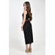 thumbnail image 3 of Falda midi con flor decorativa Roman Fashion /Juvenil, 1927 (Negro) negro G, 3 of 5