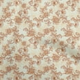 thumbnail image 1 of oneOone Cotton Poplin Beige Fabric Asian Floral Dress Material Fabric Print Fabric By The Yard 42 Inch Wide, 1 of 4