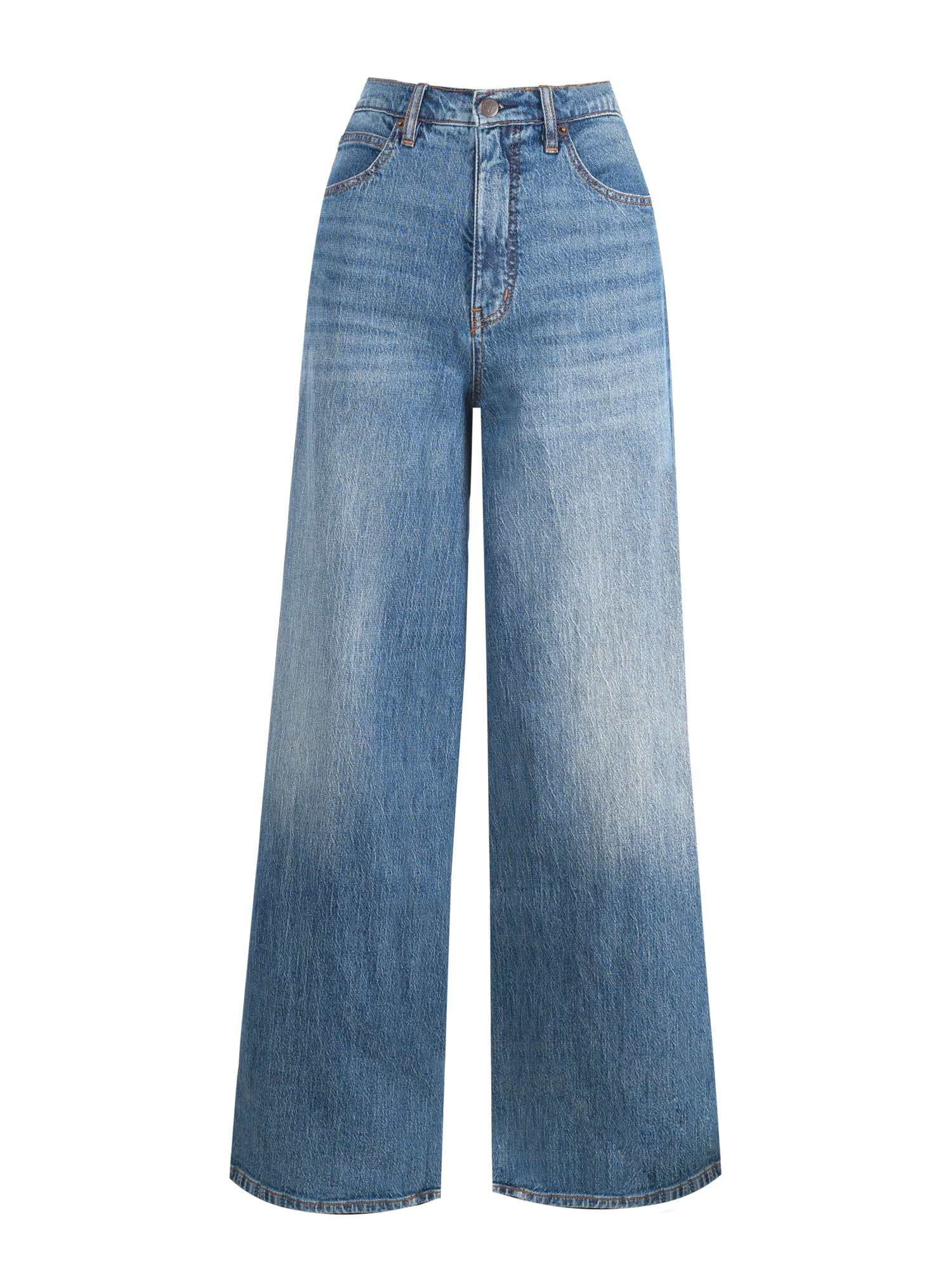 Jessica Simpson Women's and Women's Plus Freesia Wide Leg Jeans, 30", 32", and 34" Inseams, Sizes 2-24W