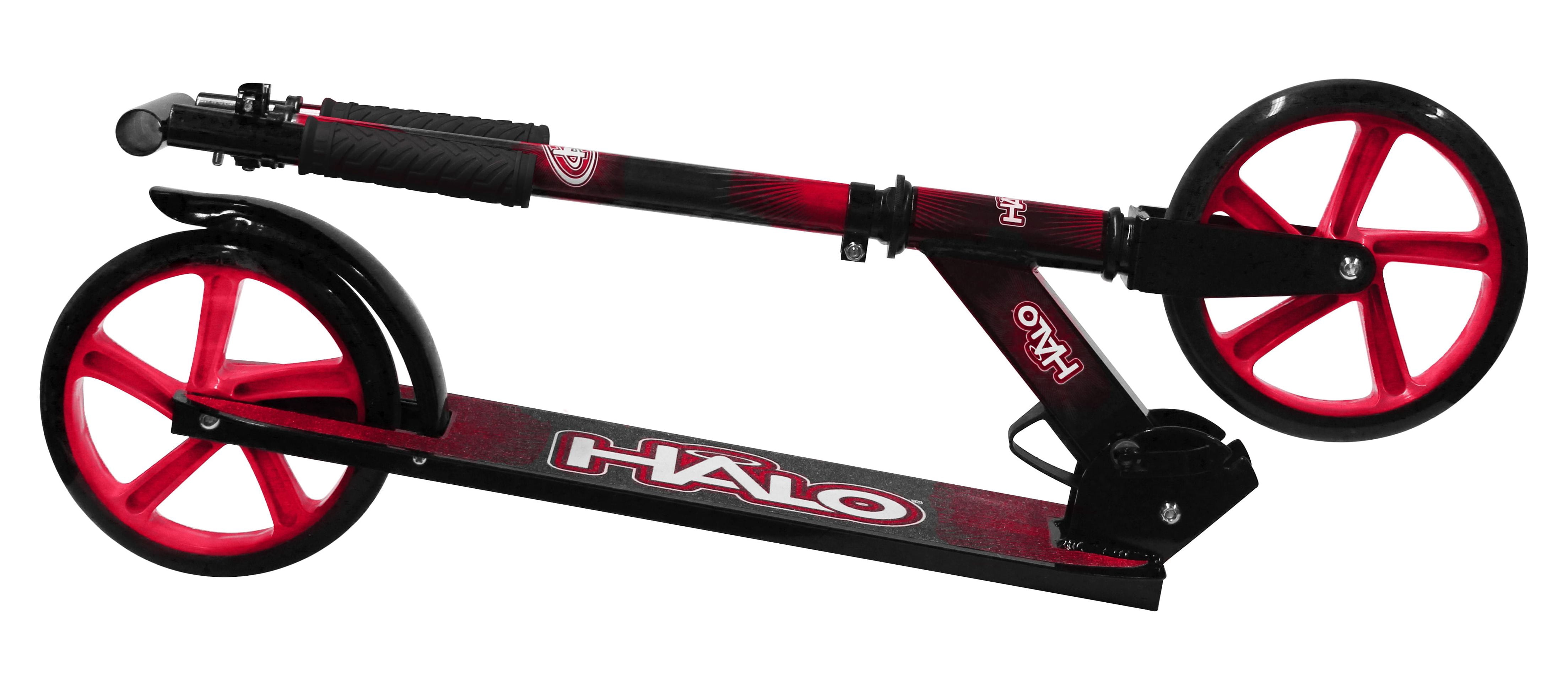 HALO Rise Above Supreme Big Wheel (8") Scooter - Red -  Designed for all Riders, Adults, Teens, Tweens, Children (Unisex) - Commuting Made Easy!