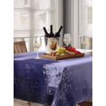 thumbnail image 6 of Purple Gray Table Cloth, Modern Oil Painted Art Abstract Geometric Waterproof Tablecloth for Rectangle Tables, Reusable Washable Fabric Table Cover for Restaurant Kitchen Dining Tables 60"x102", 6 of 6