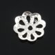 thumbnail image 5 of Hermosas tapas de cuentas de flores en tono plateado de 6 mm para joyería Makin, 5 of 5