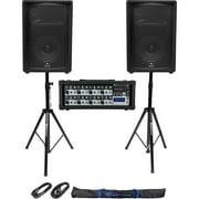 JBL Pro Bluetooth DJ PA System with Speakers, Powered Mixer, Stands