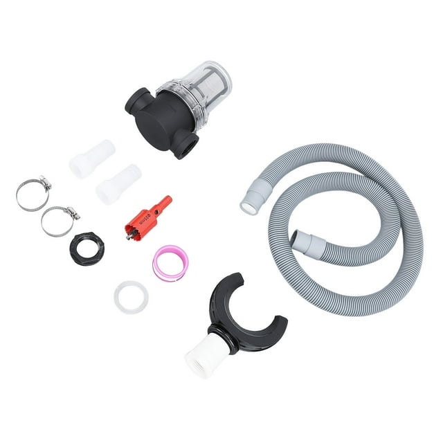 Ensemble d'Inversion pour Baril de Pluie, Collecteur de Pluie Rond Tuyau de Downpipe, Collecteur d'Eau de Pluie Système de Collecte d'Eau de Downpipe avec Filtre, Récupère l'Eau de Pluie pour les Tâches Extérieures