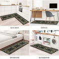 thumbnail image 5 of Southwestern Country Tribe Kitchen Rugs and Mats Set of 2,Rio Grande Ebony Kitchen Decor Rubber Backing Non-Slip Absorbent Kitchen Mats for Sink,Waterproof Runner Rug for Laundry Room, 5 of 6