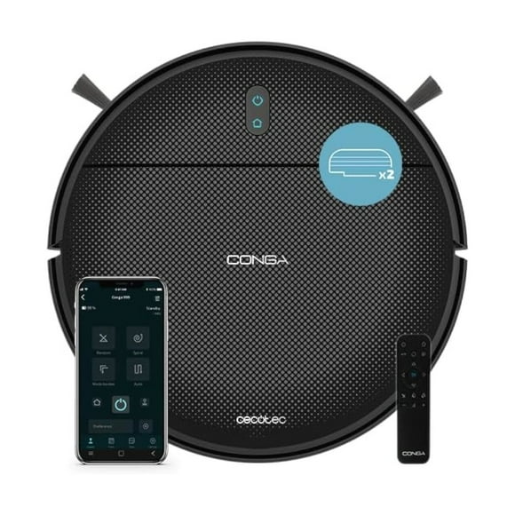 Robot Aspirador Cecotec Conga 999 Origin X-Treme Negro