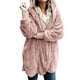 thumbnail image 2 of Puntoco Cárdigan de felpa casual de color sólido para mujer con bolsillos de manga larga blusa abrigo tops Puntoco Puntoco-1, 2 of 8