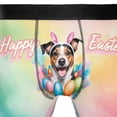 thumbnail image 4 of Happy Easter Jack Russell Terrier with Bunny Ear Headband and Flowers All Over Print Boxer Briefs Underwear for Men Dad Parson Jack Dog Lover - 13001, 4 of 6