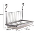 thumbnail image 2 of Foldable Stainless Steel Wall Mounted Dish Rack, 2 of 5