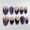 A, variant on Halloween Press On Nails, Lime Green Ghost Witch Cauldron Halloween Nails, Short Reusable Spooky Fake Nail Tips For Cosplay