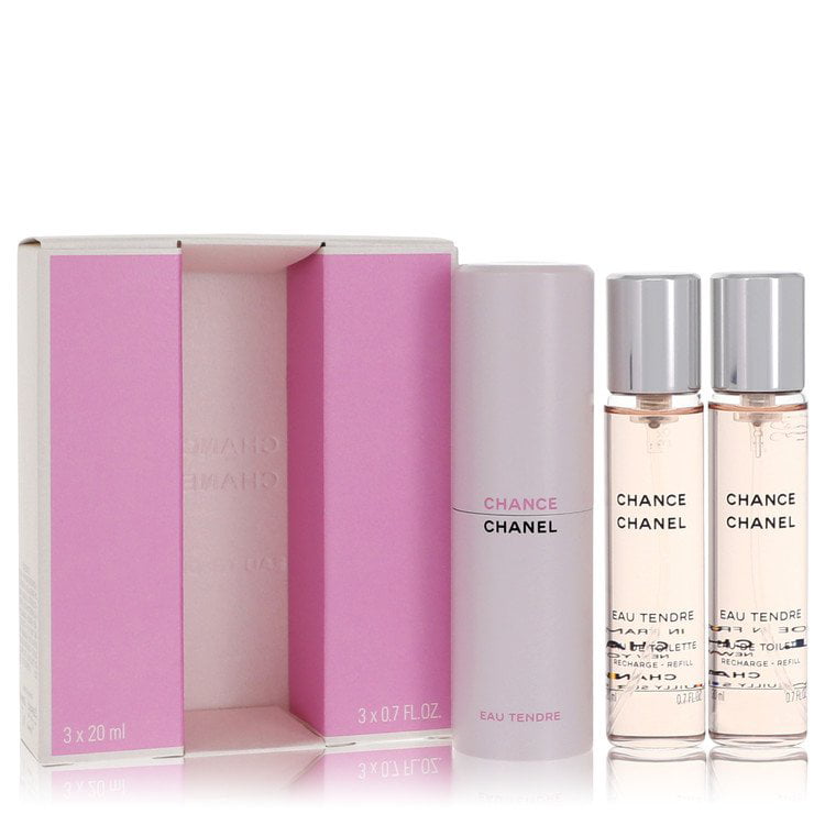 Chanel 13574980206 Chance Eau Tendre Twist and amp; Spray Eau De Toilette -  3x20ml-0. 7oz 