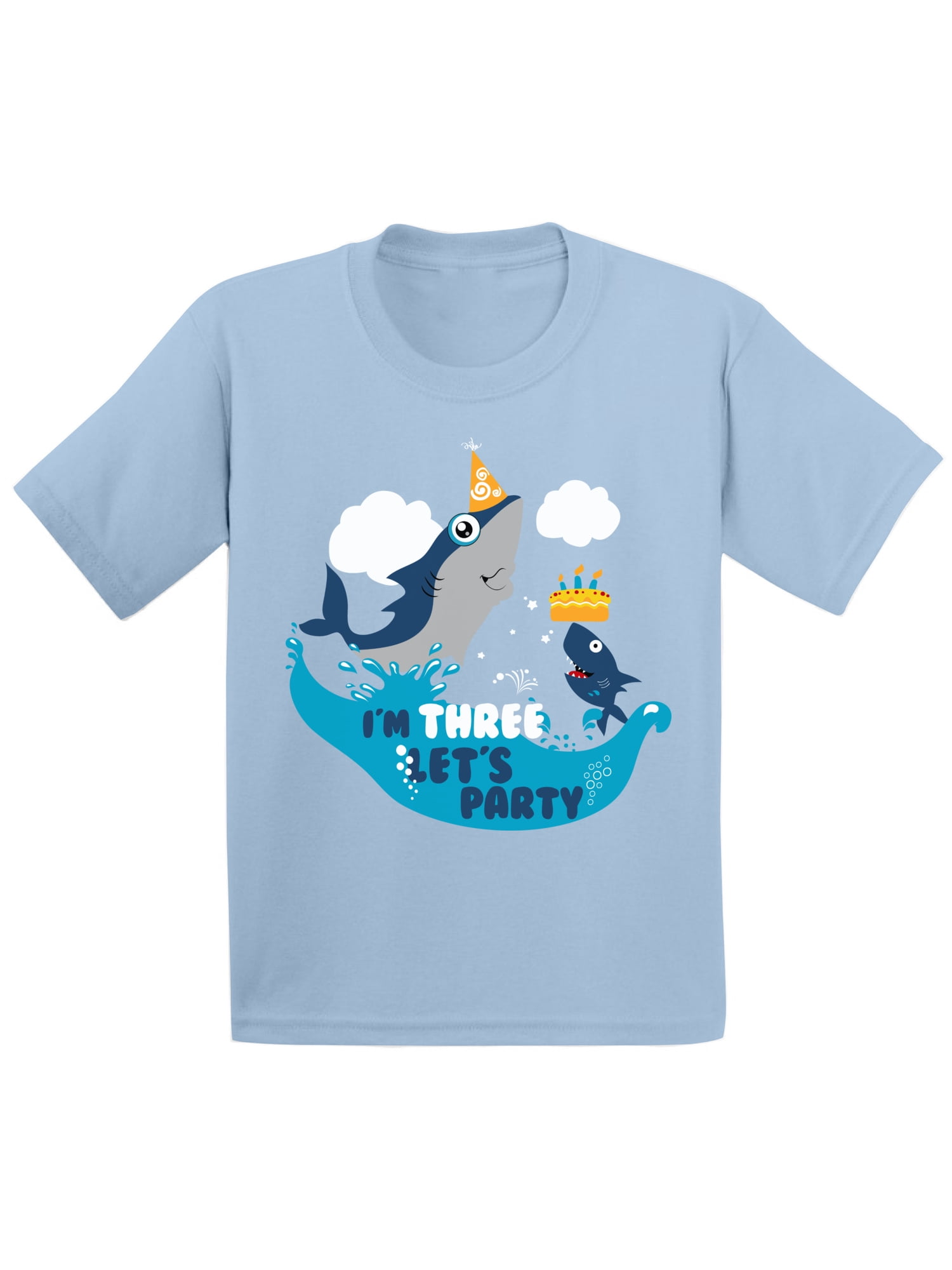 Awkward Styles 3rd Birthday Tshirt Cute Gifts For 3 Year Old Shark Birthday Shirt For Boys Shark Birthday Shirt For Girls 3rd Birthday Party Toddler Shirts I M Three Tshirts Walmart Com