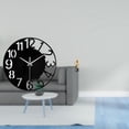 thumbnail image 2 of Reloj De Pared Abstracto Acrílico, Escultura Decorativa Silenciosa De Fácil Lectura, Figura De Arte De Resina, Reloj Redondo Grande Para Hotel, Oficina, Hogar, Baño, Mesa De Centro, 2 of 8