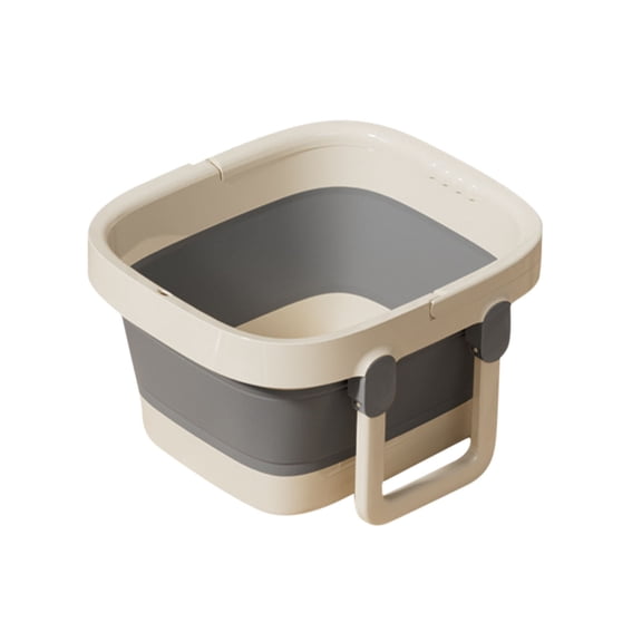Leodye 1PCS Foldable Over Foot Bath Bucket, Portable Lightweight, Multifunctional Massage Foot Basin for Autumn Winter Home Use -13.4x8.3x9.4 inch