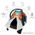 thumbnail image 3 of Car Seat Cover Baby - Cartoon Pattern Corgi Breathable Infant Car Seat Cover for Baby Carseat, Lightweight Comfort Baby Essentials Must Haves Newborn Stuff for Girl Boy, 3 of 7