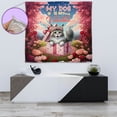thumbnail image 4 of My Cat is My Valentine Cute Maine Coon in Gift Box Tapestry Cat Lover Kitten Owner Gifts Wall Hanging Backdrop Home Decor - 3006, 4 of 5