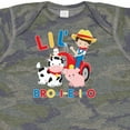 thumbnail image 4 of Inktastic Farmer Tractor Eieio Little Bro Boys Baby Bodysuit, 4 of 5