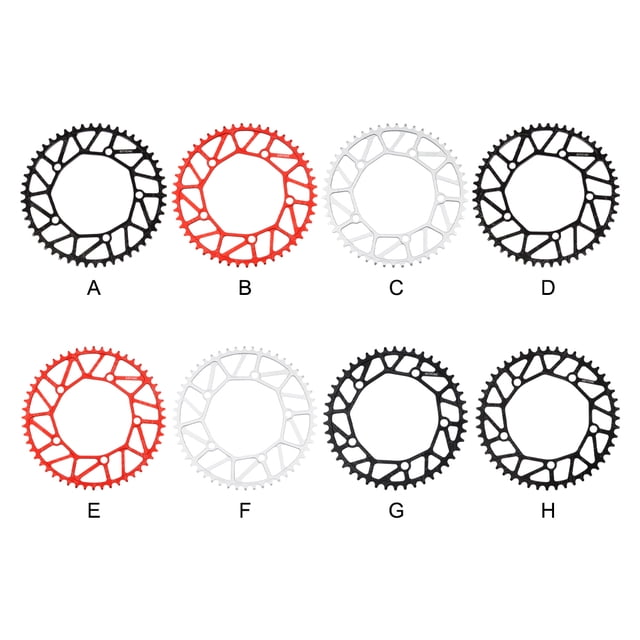 Ruiboury Lightweight And Easy To Install - Smooth Operation Chain Ring For Bicycles Bicycles Crank Bike Chain 52T red 1Set