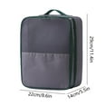 thumbnail image 3 of SSZMDLB under $5 Travel Shoe Organizer Bag, Waterproof Portable Storage with 3 Compartments, Hanging Compression Pouch for Luggage Suitcase Gym Sports Gear, 3 of 6