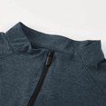 thumbnail image 4 of Wancir Men's Quarter Zip Pullover Sweats Long Sleeve Active Performance Shirt Athletic Quick Dry Tops, 4 of 6