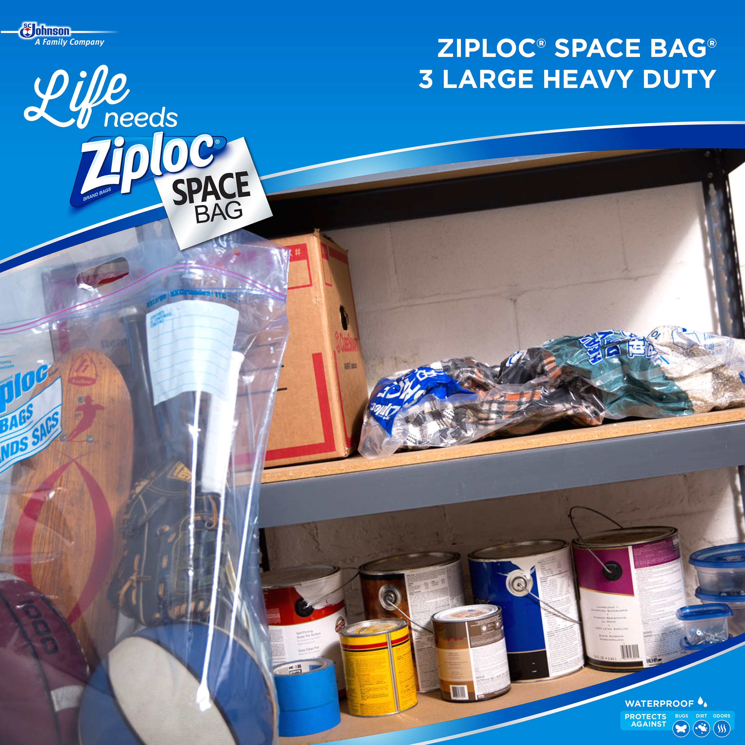 Ziploc Vacuum Seal Hanging Space Bag - Bliffert Lumber and Hardware