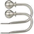 thumbnail image 2 of Visland 2PCS Curtain Holdbacks, Decorative Curtain Rods Drapery Holdbacks, Curtain Holders for Wall, Curtain Hangers Window Curtain Brackets Hooks Home Decor, 2 of 7