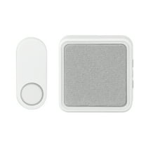 Heath Zenith Heath Zenith White Plastic Wireless Battery-Operated Lighted Doorbell Kit