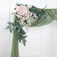 thumbnail image 4 of BalsaCircle Dusty Sage Green 18 feet Sheer Organza Curtain Panel Backdrop Drape Window, 4 of 8