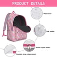 thumbnail image 4 of Rainbow Unicorn Cartoon Pattern Casual Daypack – Durable Oxford Travel Backpack with Comfortable Carrying, Perfect for Daily Commuting, Short Trips, and Outdoor Activities, 4 of 5