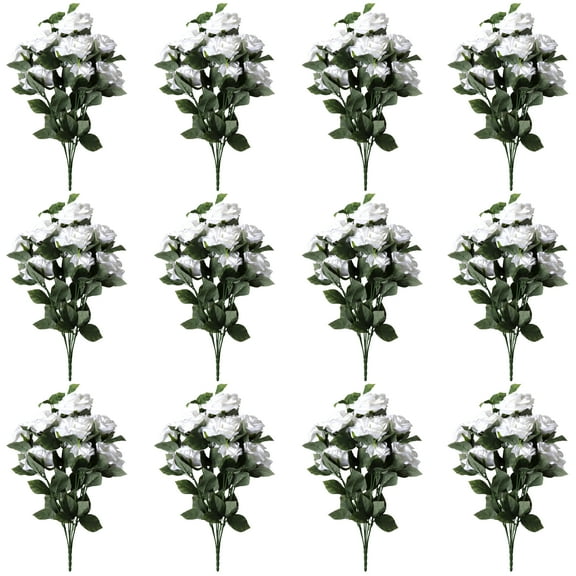 12 Pack: White Rose Bush by Ashland