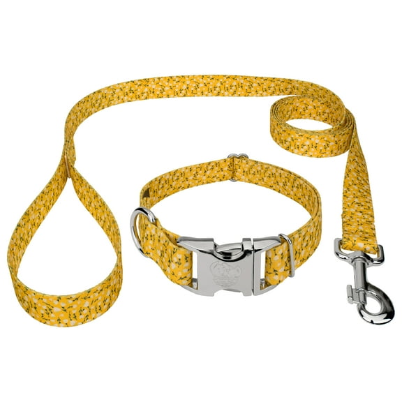Country Brook Petz® Premium Spring Cottagecore Dog Collar and Leash, Medium