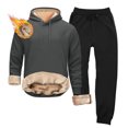 thumbnail image 3 of CONZONE Thermal Underwear for Men Casual Men's Thermal Underwear Sets Solid Color Base Layer Tops Pants 2Pcs Outfit Set for Men Warm Winter Athletic Track Suit Outfits, 3 of 3