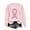 Pink, variant on WREESH Women's Pink Ribbon Graphic Pullover Breast Cancer Awareness Sweatshirt Fall Long Sleeve Top Crewneck Sweatshirts Black