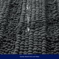 thumbnail image 6 of Subrtex Non-Slip Bathroom Rugs Chenille Soft Striped Plush Bath Mat (Gray, 18" x 48"), 6 of 7