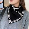 thumbnail image 4 of Fashionable Versatile Triangle Scarf, Winter Warm Knit Triangle Shawl Wraps Collar Scarf Neck Gaiter for Women Girls, 4 of 7