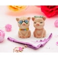thumbnail image 2 of Hand Painted Ceramic Happy Pig Salt Pepper Shakers Set, 2 of 5