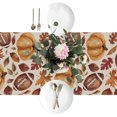 thumbnail image 4 of Fall Football Maple Leaf Pumpkin Table Runner Autumn Table Decoration for Home Kitchen Indoor Holiday Decor 13x48 Inch, 4 of 5