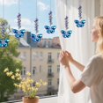 thumbnail image 4 of 1Pcs Crystal Butterfly Suncatchers Hanging Ornaments, Butterfly Sun Catcher Crystals Hanging, Rainbow Maker Sun Catchers indoor Window Ornament, Sparkling Outdoor Patio Garden Decor Gifts Decor,Blue, 4 of 5