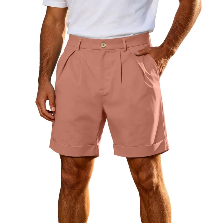 mens pink dress shorts Mens Short Pants Suit Set Mens Suit For Men Pink Pink / 38 Short Jacket