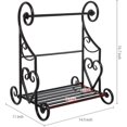 thumbnail image 5 of MyGift Gothic Paper Towel Holder Heart Scroll Metal Paper Towel Holder Stand with Slatted Condiment Shelf Rack, Black Decorative Kitchen Decor Accessories, 5 of 5