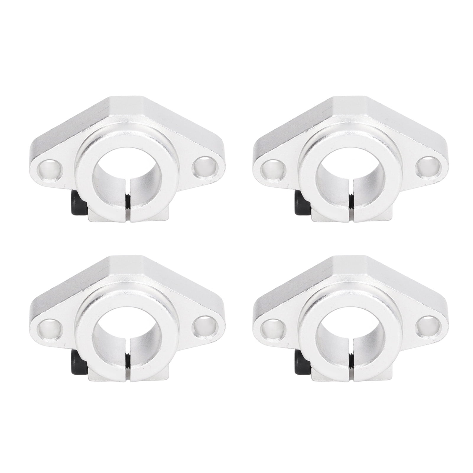 Supports D'arbre SHF20 - Lot De 4, Pour Arbre 20 Mm, Aluminium Anodisé, Avec Vis De Serrage M5 - 2