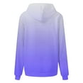 thumbnail image 4 of Olyvenn Sweatshirts for Women Trendy Gradient Hoodies Casual Drawstring Hoodie Teen Girl Oversized Sweatshirts with Pockets Purple XL, 4 of 4