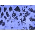 thumbnail image 1 of Ahgly Company Indoor Rectangle Abstract Blue Modern Area Rugs, 2' x 5', 1 of 4