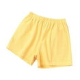 thumbnail image 3 of AOOCHASLIY Women Summer Elastic Waist Pocket Cotton Linen Shorts Pants, 3 of 4
