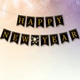 thumbnail image 3 of 13Pcs/Set Party Banner Gold-Printed Multi-purpose Eco-friendly Glitter 2022 Happy New Year Banner for New Year, 3 of 8