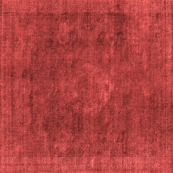 Ahgly Company Indoor Square Oriental Red Industrial Area Rugs, 4' Square