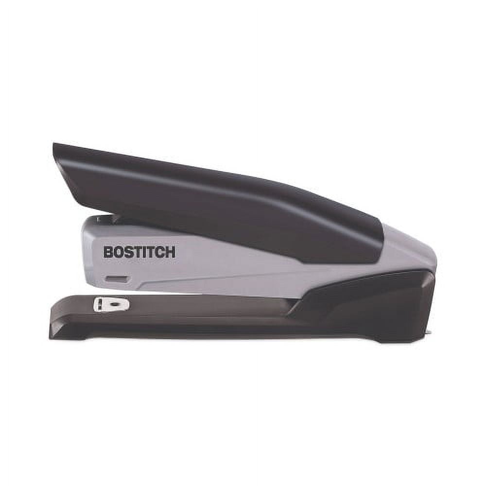 Bostitch InPower One-Finger Eco-Friendly Desktop Stapler, 25-Sheet Capacity, Black/Gray, Each