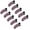 Purple, variant on 10 count Small Rhinestone Hair Clips for women Black Hair Clips for Styling Cute Makeup Clips for Bangs Non Slip Hair Accessories for Girls Thin Thick Hair